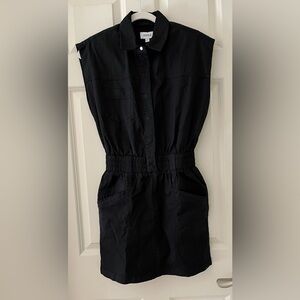 Women’s Pistola Denim Rosie Mini Dress fade to black cap sleeves size XS cotton